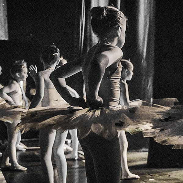 dancers waiting to go onstage by dance photographer in Fife